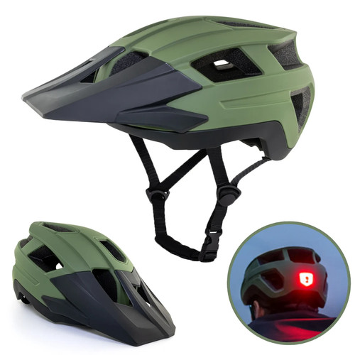 Fahrradhelm mit rücklicht - mit, +