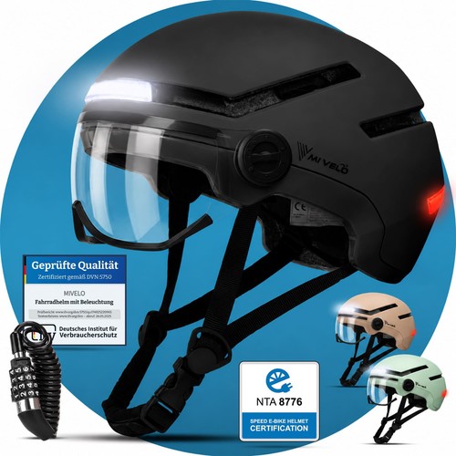 Mivelo fahrradhelm mit visier - mivelo,