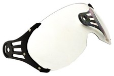 Motorradhelm Visier klar für