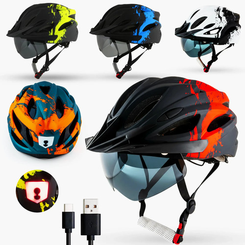 Fahrradhelm mit visier damen - fahrradhelm,